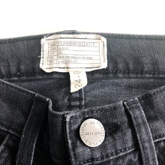 Current/Elliott Black The Ankle Skinny Jean Size 24 - Picture 6 of 11